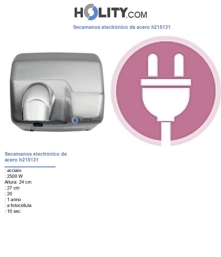 Secamanos electrónico de acero h215131