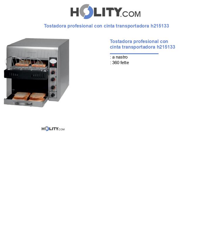 Tostadora profesional con cinta transportadora h215133