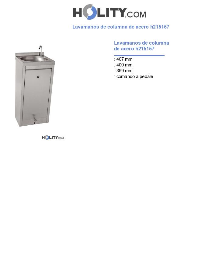 Lavamanos de columna de acero h215157