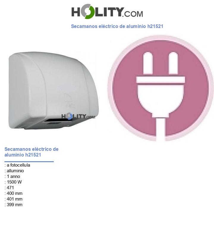 Secamanos eléctrico de aluminio h21521