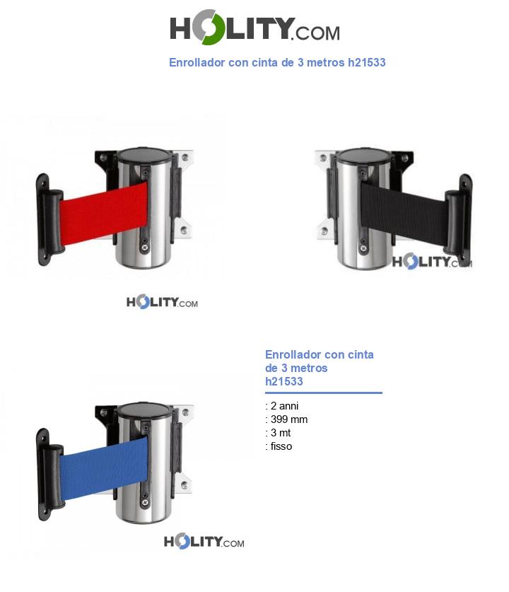 Enrollador con cinta de 3 metros h21533