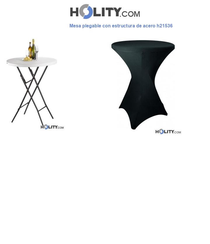 Mesa plegable con estructura de acero h21536