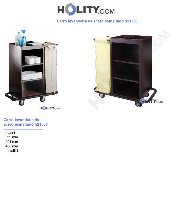 Carro lavandería de acero esmaltado h21538