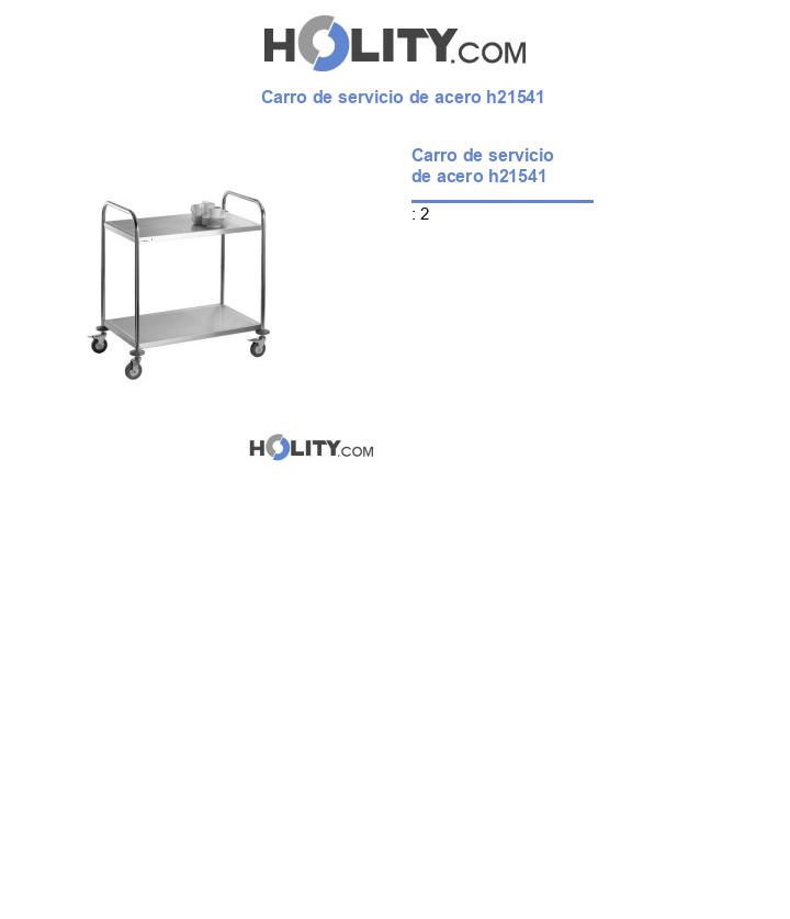 Carro de servicio de acero h21541