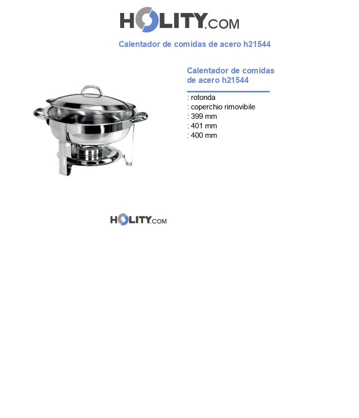 Calentador de comidas de acero h21544