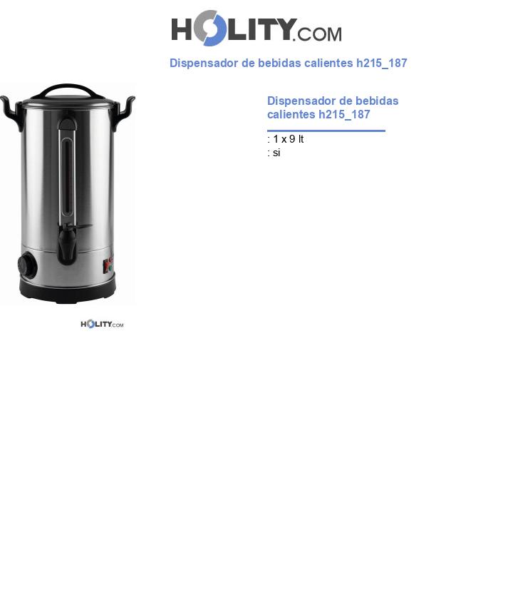 Dispensador de bebidas calientes h215_187