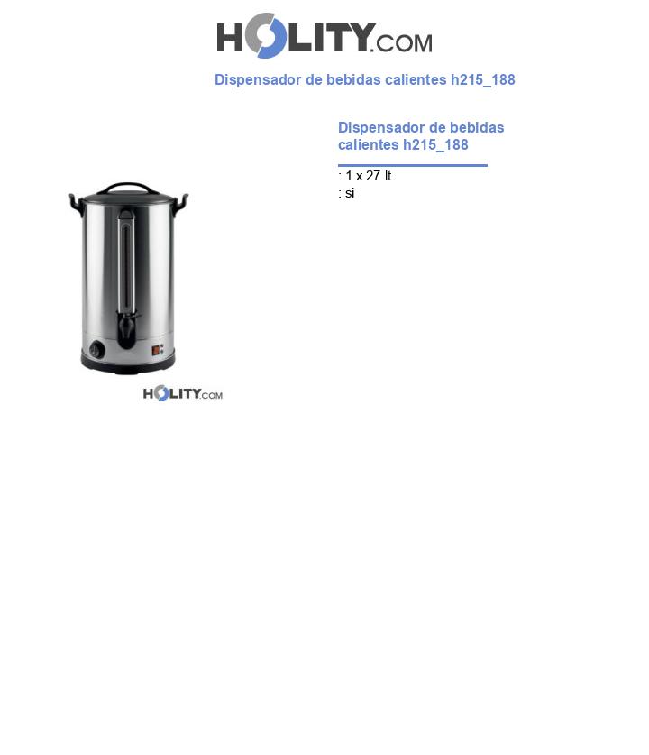 Dispensador de bebidas calientes h215_188