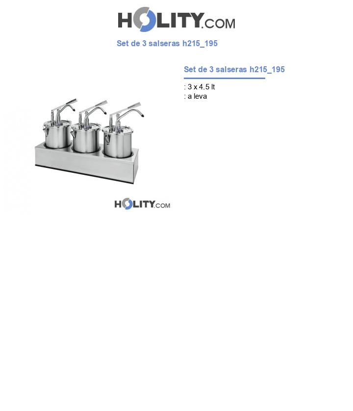 Set de 3 salseras h215_195