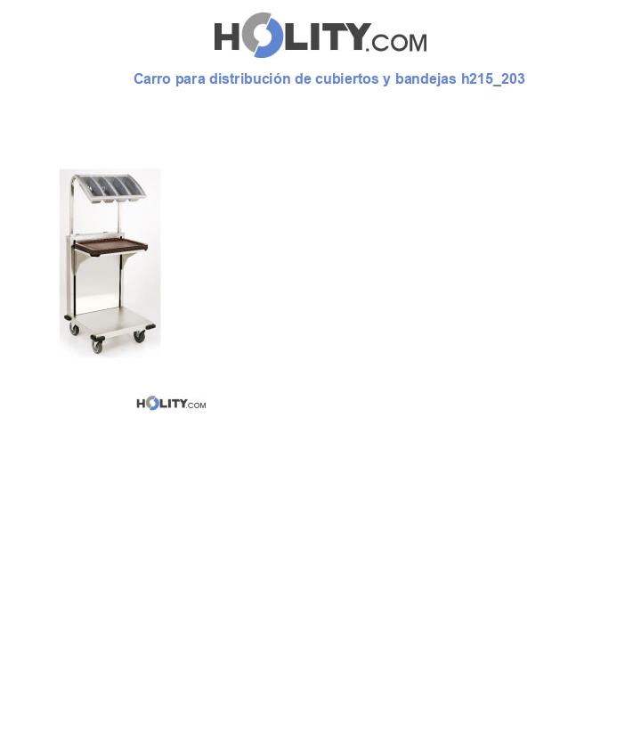 Carro para distribución de cubiertos y bandejas h215_203