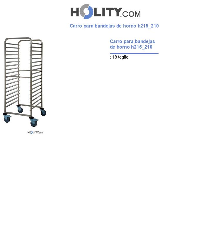 Carro para bandejas de horno h215_210