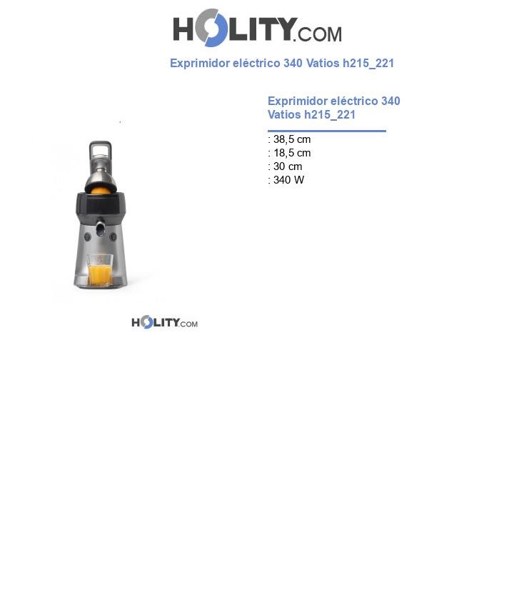 Exprimidor eléctrico 340 Vatios h215_221