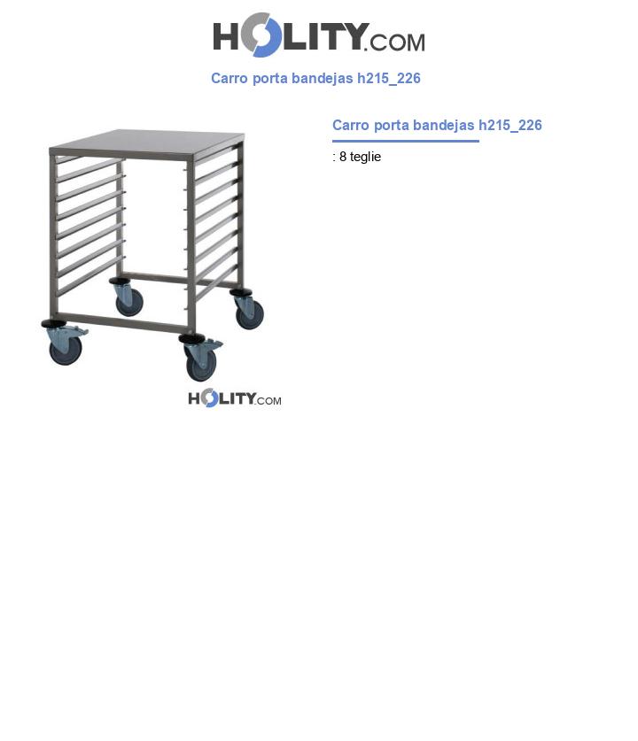 Carro porta bandejas h215_226