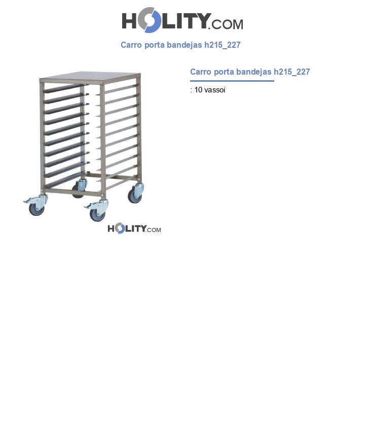 Carro porta bandejas h215_227