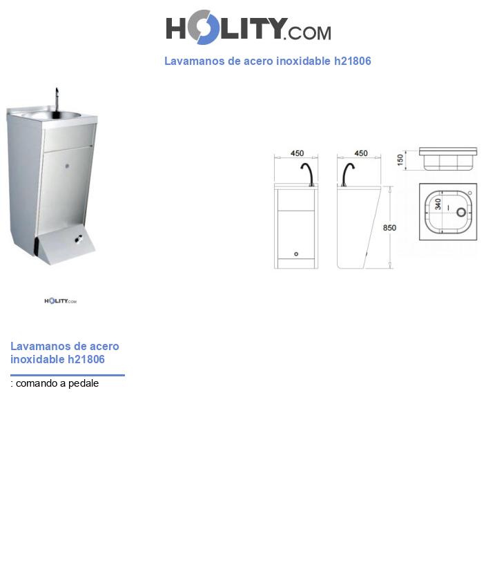 Lavamanos de acero inoxidable h21806