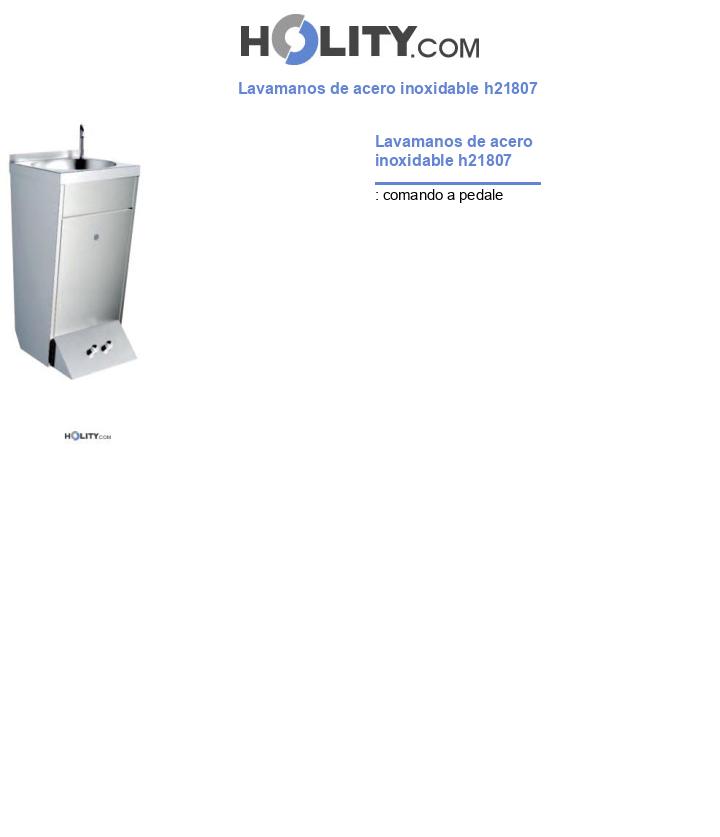 Lavamanos de acero inoxidable h21807