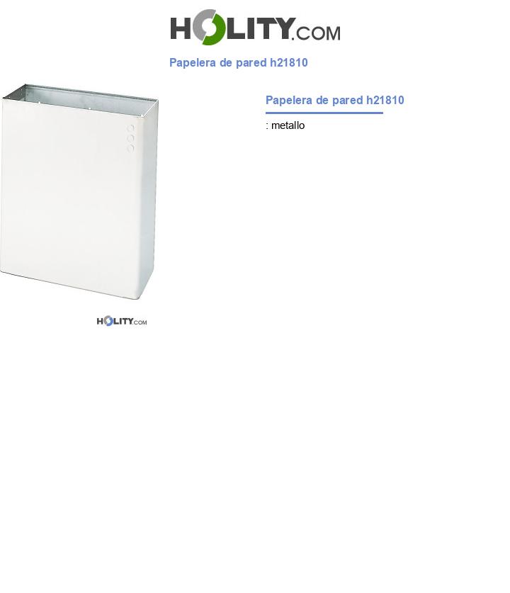 Papelera de pared h21810