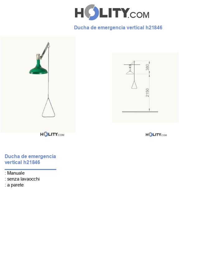 Ducha de emergencia vertical h21846