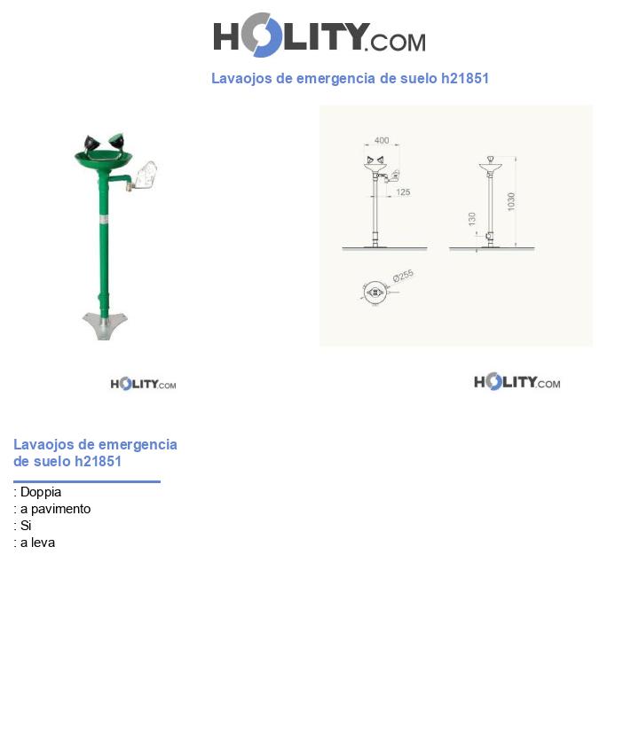 Lavaojos de emergencia de suelo h21851