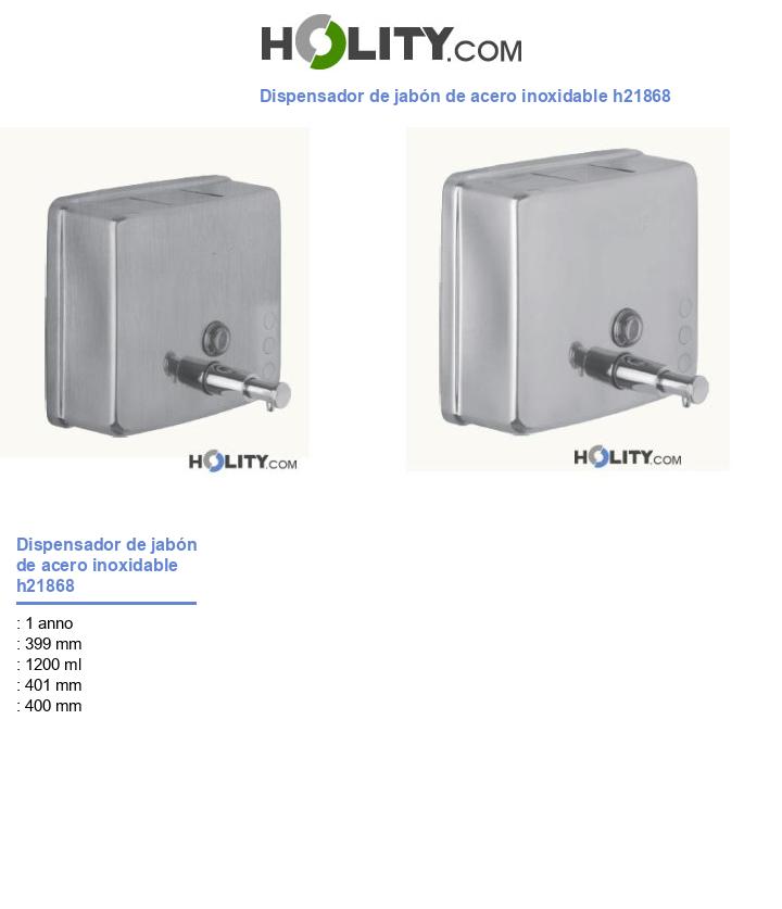 Dispensador de jabón de acero inoxidable h21868