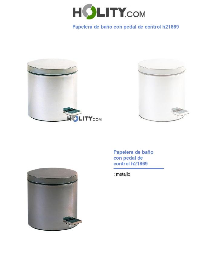 Papelera de baño con pedal de control h21869