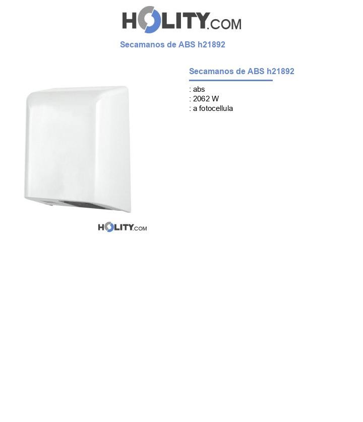 Secamanos de ABS h21892