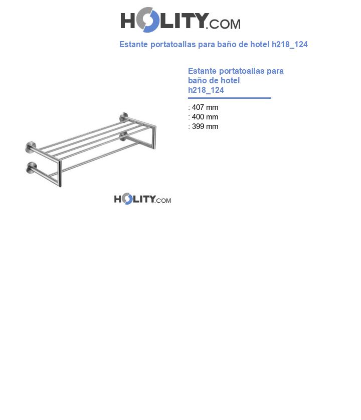 Estante portatoallas para baño de hotel h218_124