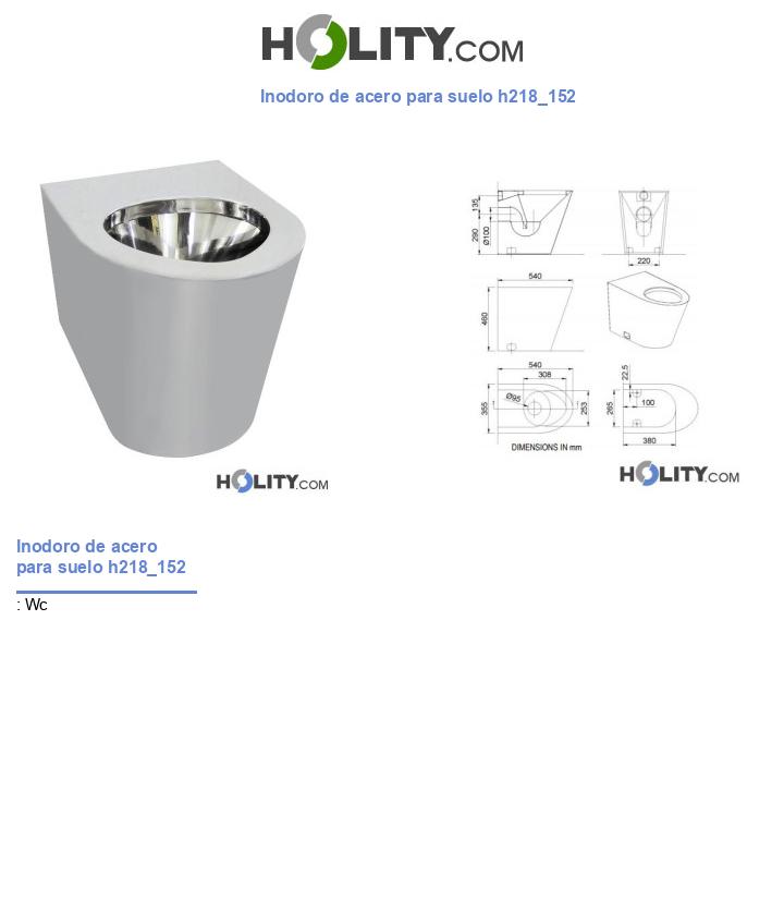 Inodoro de acero para suelo h218_152