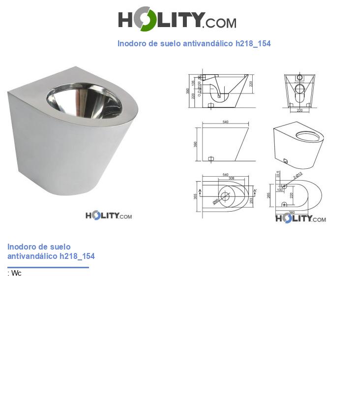 Inodoro de suelo antivandálico h218_154