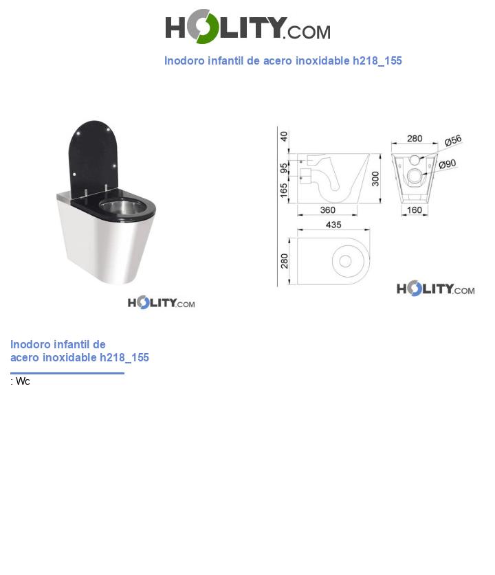 Inodoro infantil de acero inoxidable h218_155