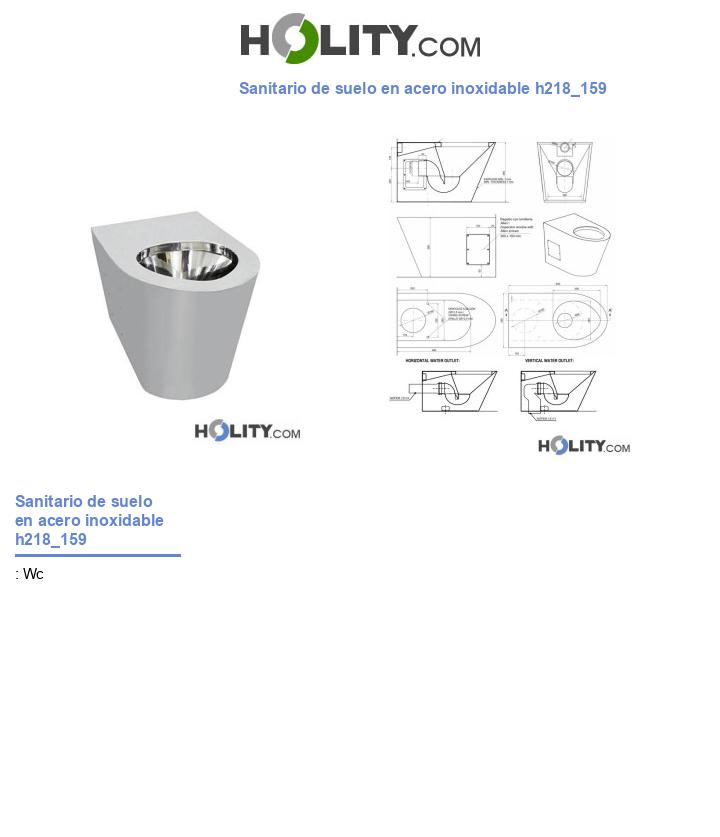 Sanitario de suelo en acero inoxidable h218_159