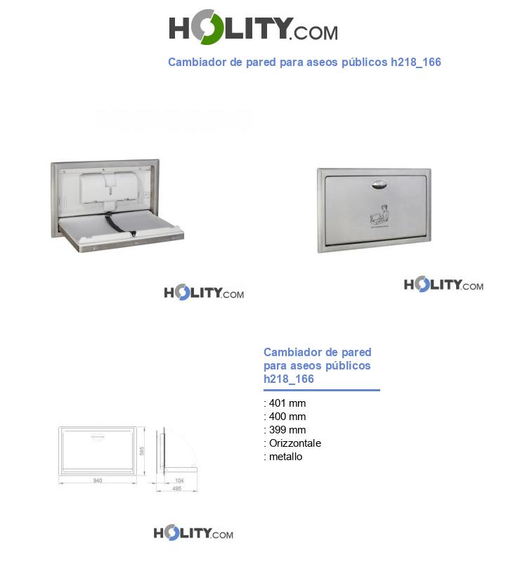Cambiador de pared para aseos públicos h218_166