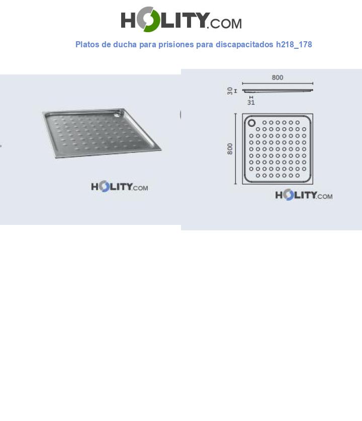 Platos de ducha para prisiones para discapacitados h218_178