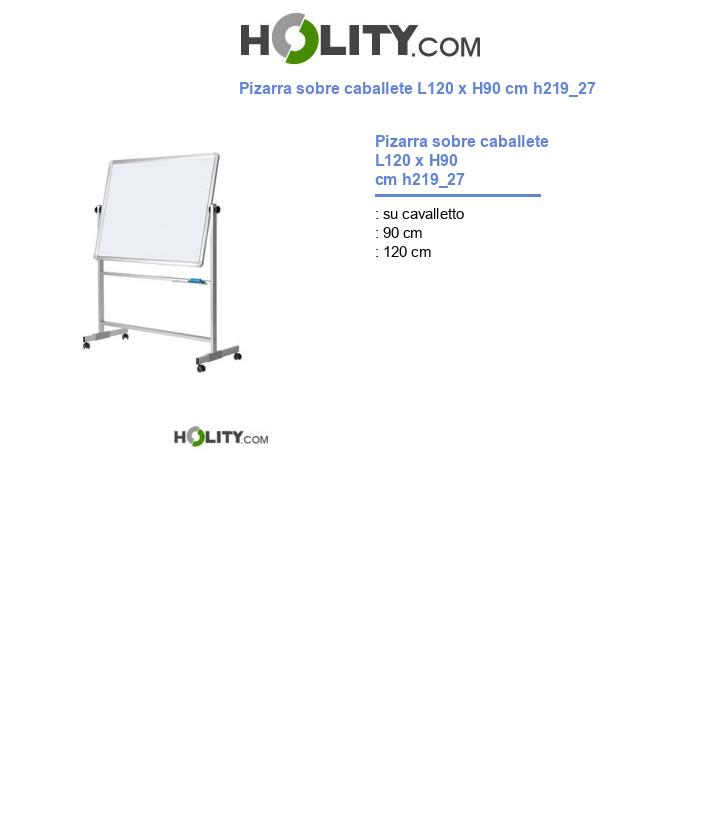 Pizarra sobre caballete L120 x H90 cm h219_27