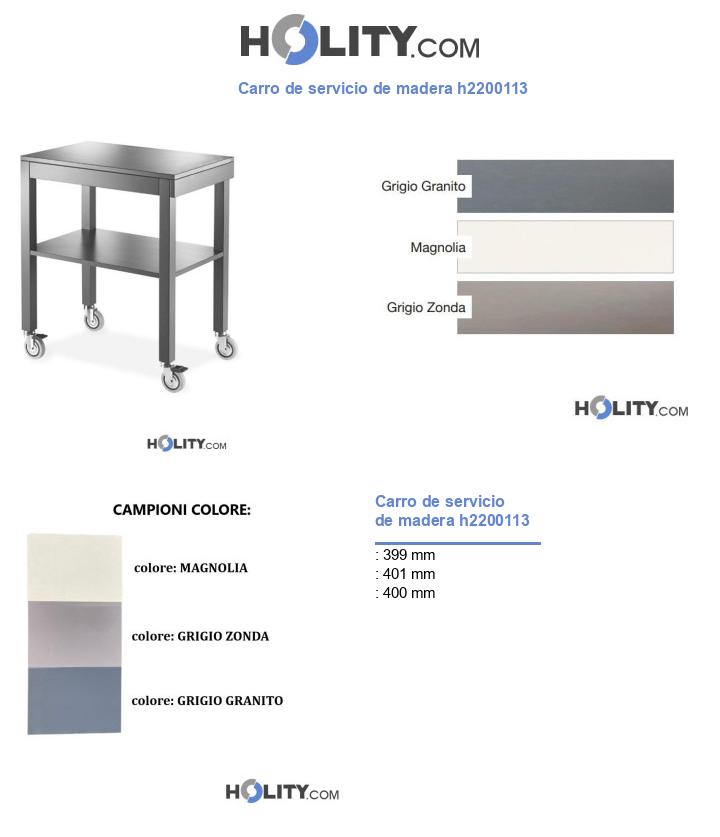 Carro de servicio de madera h2200113