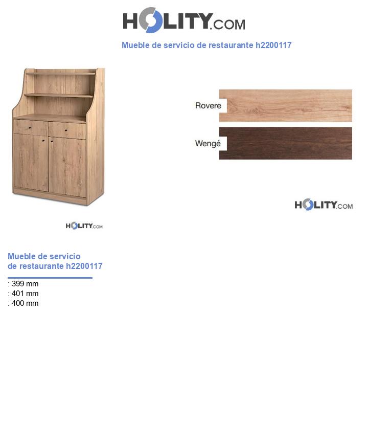 Mueble de servicio de restaurante h2200117