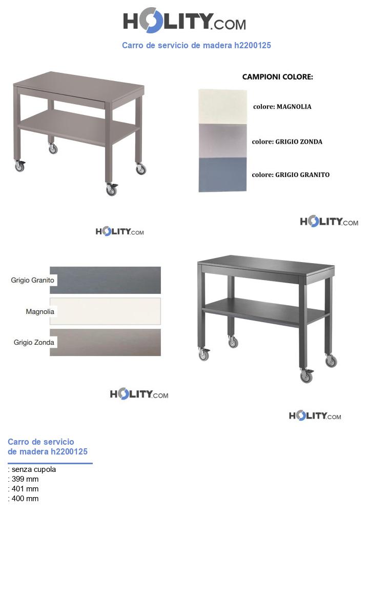 Carro de servicio de madera h2200125