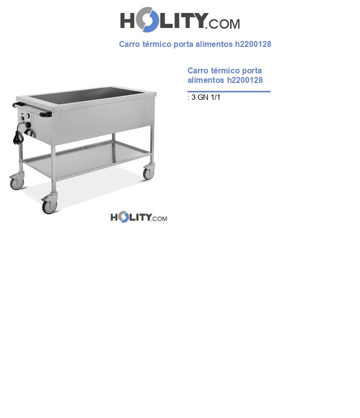 Carro térmico porta alimentos h2200128