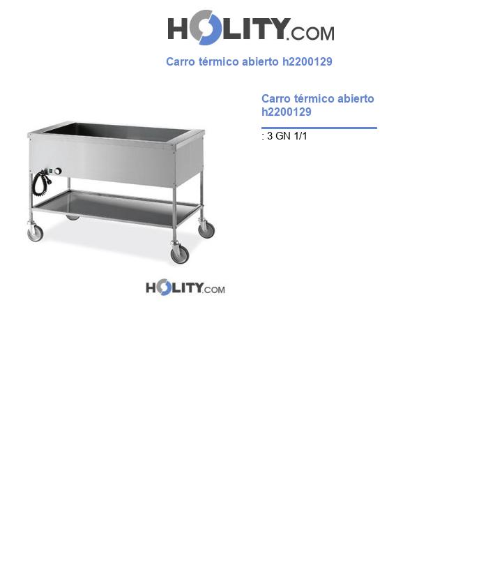 Carro térmico abierto h2200129