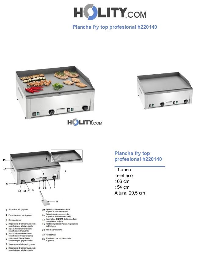 Plancha fry top profesional h220140