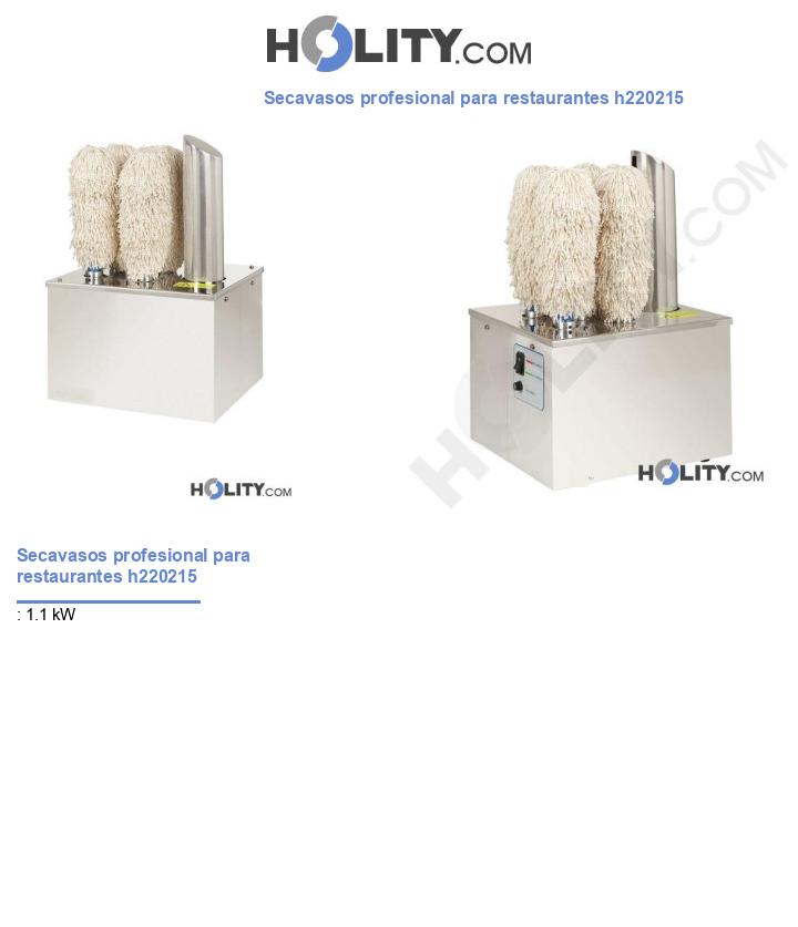 Secavasos profesional para restaurantes h220215