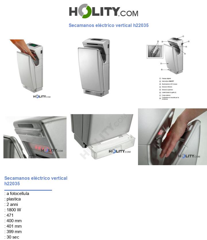 Secamanos eléctrico vertical h22035