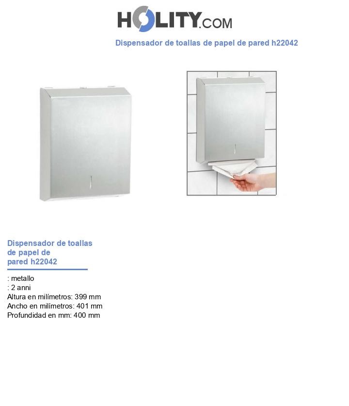 Dispensador de toallas de papel de pared h22042