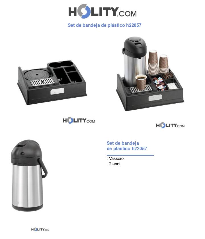 Set de bandeja de plástico h22057