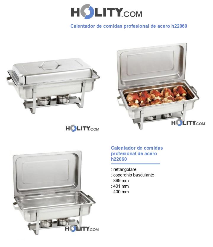 Calentador de comidas profesional de acero h22060