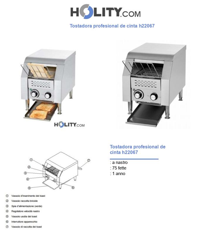 Tostadora profesional de cinta h22067