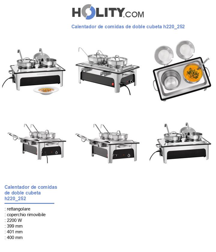 Calentador de comidas de doble cubeta h220_252