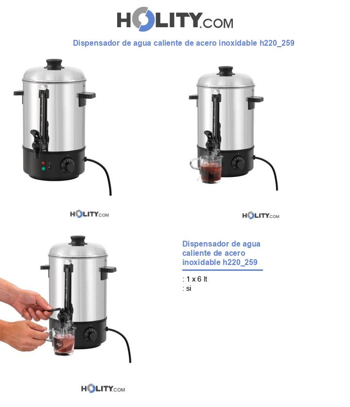 Dispensador de agua caliente de acero inoxidable h220_259