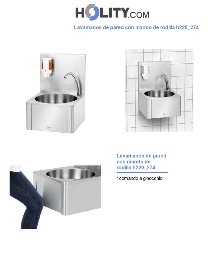 Lavamanos de pared con mando de rodilla h220_274