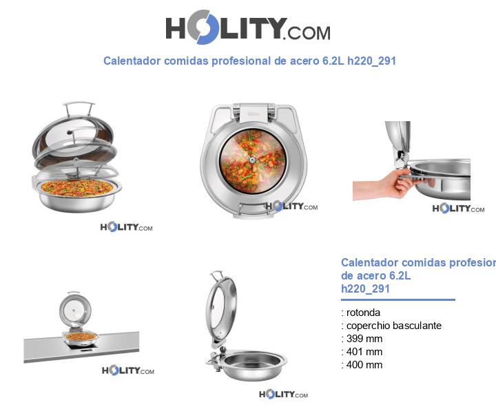 Calentador comidas profesional de acero 6.2L h220_291