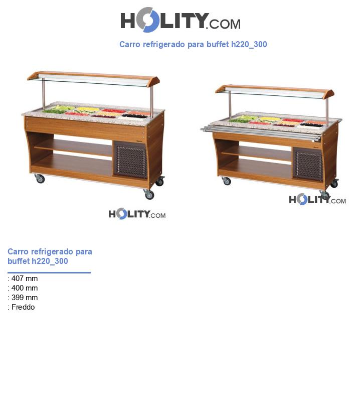 Carro refrigerado para buffet h220_300